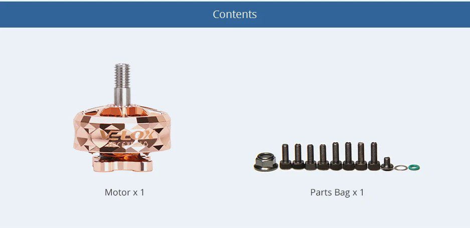 مشخصات فنی موتور براشلس T-MOTOR V2207.5 V2 KV1750