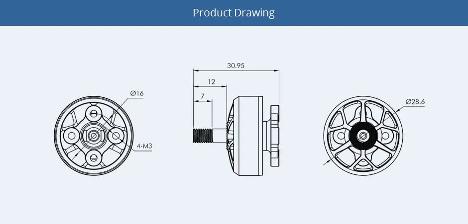 مشخصات فنی موتور براشلس T-MOTOR V2207.5 V2 KV1750