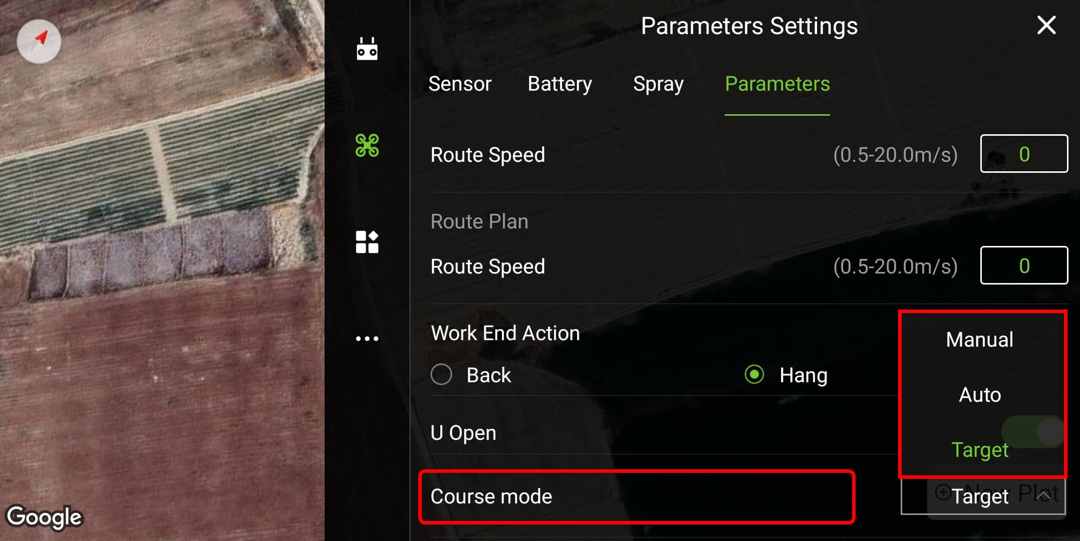 حالت Course mode در برنامه agri assistent